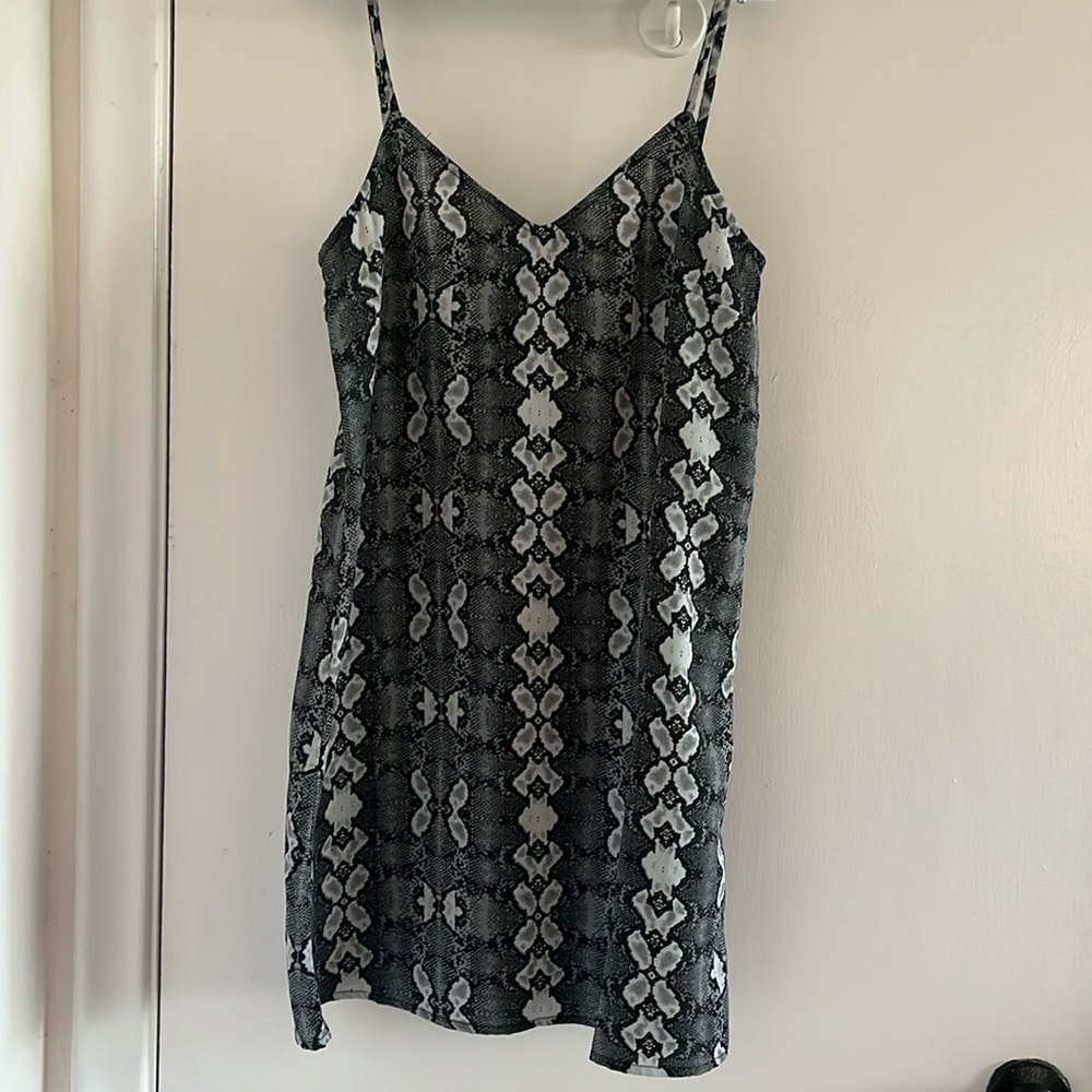 French Connection Snakeskin Slip Dress